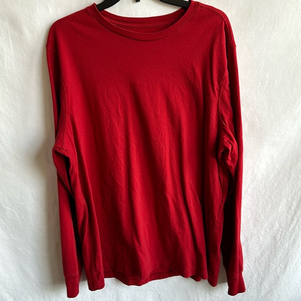 George long sleeve red shirt, size XL